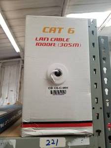 lot 229 image: CAT 6 Lan cable - white