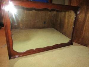 lot 55 image: Very heavy mirror 33x53 perfect condition