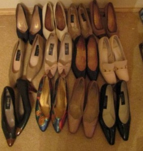 lot 83 image: Lot womens heels and boots size 6- Stewart, Almalfi, Neiman Marcus and more