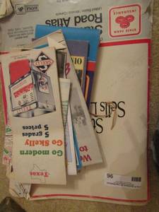 lot 96 image: Texas state and various city maps