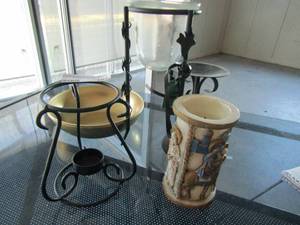 lot 102 image: Candle and stands