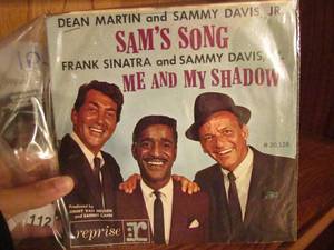 lot 112 image: Vintage black and white photos of Dean Martin and Sammy Davis Jr. Me and my shadow record #R20,128