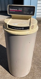lot 180 image: Kenmore solid state automatic 50 salt saver extra capacity water softener 50 - Never utilized