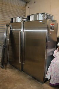 lot 4 image: Sub Zero RefrigeratorFreezer Set, Model #BI-36RSPH and BI36FSPH