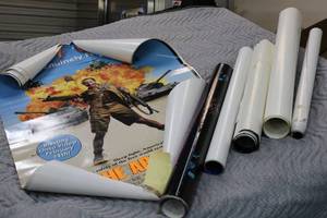 lot 75 image: Movie Posters Heat, Two if By Sea, Bio-Dome, Grumpier Old Men, Get Shorty, Wild Women of Wrestling and More