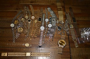 lot 147 image: Watches Watch Parts mainly for Repairs and Replacements