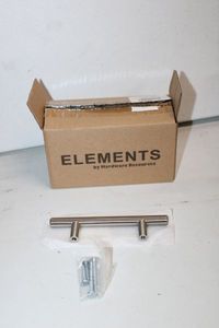 lot 253 image: Elements Hardware DoorCabinet Pulls Item #136SN  Satin Nickel, 5.25 Wide, see Pictures, 1 Box of 10