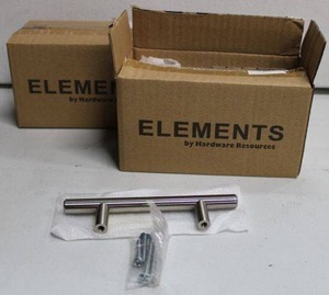 lot 251 image: Elements Hardware DoorCabinet Pulls Item #136SN  Satin Nickel, 5.25 Wide, see Pictures, 2 Boxes of 10