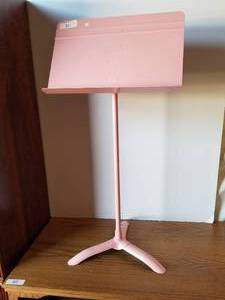 lot 21 image: Pink music stand by Manhasset