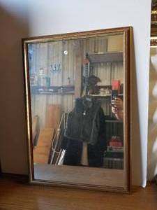 lot 24 image: Vintage framed mirror - 24 by 36v -total of 3
