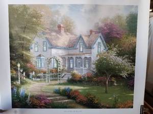 lot 27 image: Thomas Kinkade print - signed and numbered 115812106P - 24 by 28