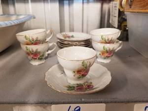 lot 69 image: Selection of small Cups and Saucers