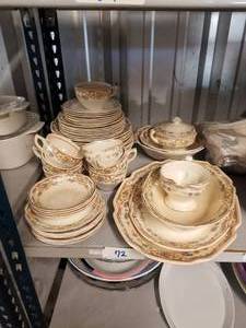lot 72 image: Set of Mt. Clements Mildred antique china