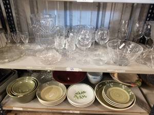lot 80 image: Selection of clear-crystal glassware