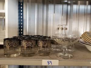 lot 84 image: Selection of glass barware
