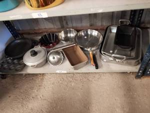 lot 89 image: Selection of cookware