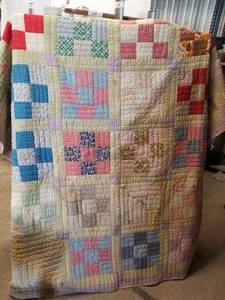lot 97 image: Vintage Quilt - 29 by 80