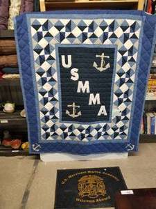 lot 136 image: Merchant Marine Quilt and door mat