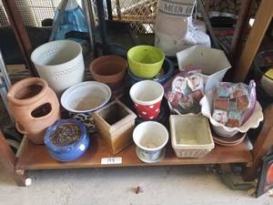 lot 148 image: Selection of pots