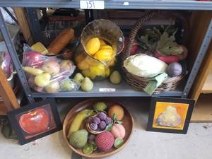 lot 152 image: Selection of artificial fruit