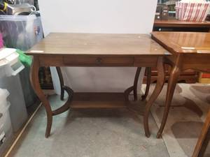 lot 183 image: Wood writing desk - 24 by 36 by 29
