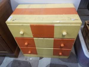 lot 195 image: Wood dresser - 15 by 29 by 28