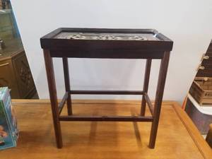 lot 197 image: Small wood table - 10 by 18 by 20