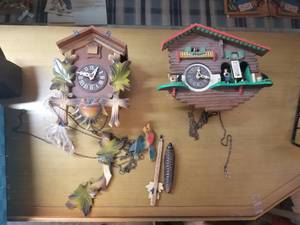 lot 203 image: Selection of 2 Coo Coo Clocks