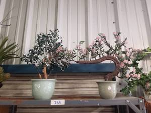 lot 238 image: Set of 2 artificial plants