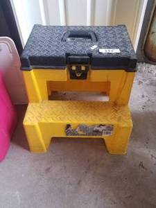 lot 255 image: Step stool-tool box combo