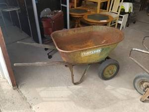 lot 256 image: Vintage craftsman wheel barrow