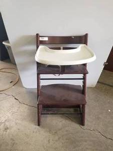 lot 316 image: Wood baby chair