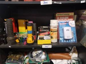lot 345 image: Flashlights and fire safety items