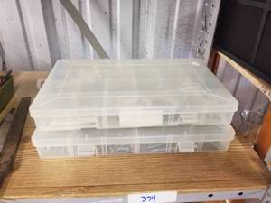 lot 394 image: 2 bins of various screws