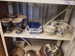 lot 437 image: Selection of stoneware