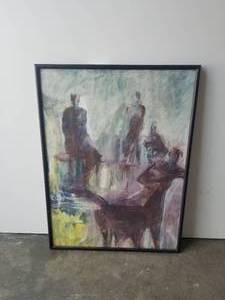 lot 148 image: Framed artwork -  24 by 30