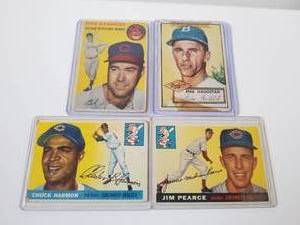 lot 74 image: Selection of 4 baseball cards