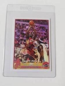 lot 63 image: Lebron James basketball card - Authenticity unknown