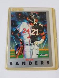 lot 89 image: Deion Sanders Fleer 93 card