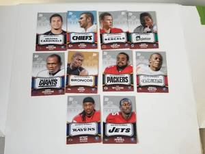lot 90 image: Selection of rookie football cards