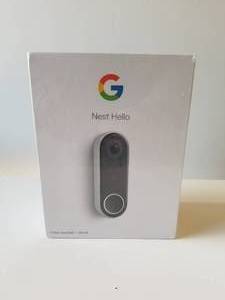 lot 9 image: Google Nest Hello - still in shrink wrap