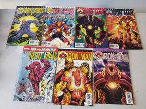 lot 15 image: Selection of 7 Iron Man comics