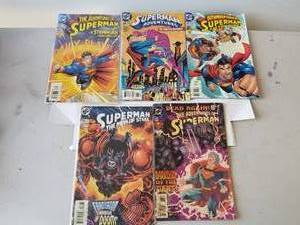 lot 25 image: Selection of 5 Superman comics