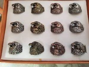 lot 55 image: Selection of Eagle rings - ready for gifts or to resale