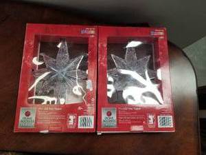 lot 132 image: Christmas tree Star toppers