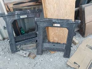 lot 247 image: Lot of 2 Task Force sawhorses