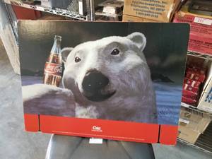 lot 153 image: Coca Cola - Polar Bears - advertisement - 1) Front and back 2), one sided