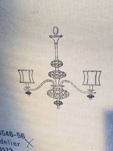 lot 273 image: Light fixture - Chandelier