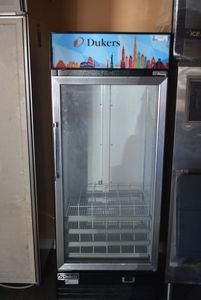 lot 24 image: Dukers Merchandiser Refrigerator Upright Showcase Model DSM-12R