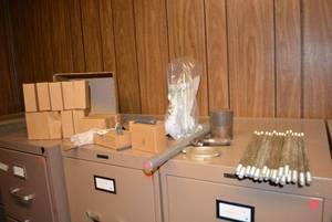 lot 76 image: Misc. Machined Metal and Fasteners